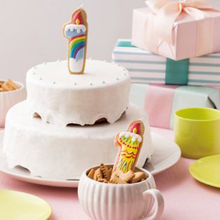 akachan honpo - 糖霜餅乾造型蠟燭 1-彩虹