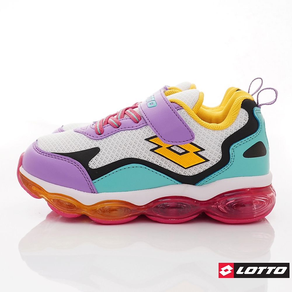 LOTTO樂得 - 樂得-氣墊避震跑鞋款-(中大童段)-運動鞋-白紫綠