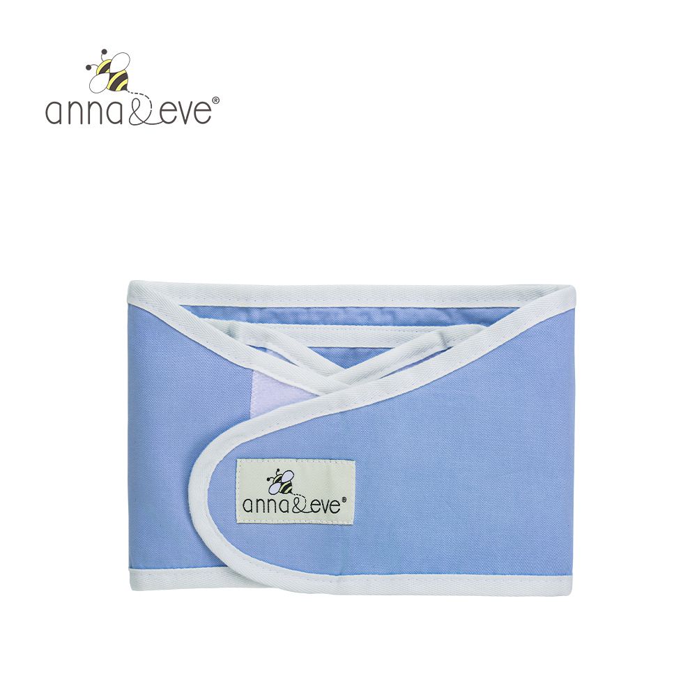 Anna&Eve - 美國 嬰兒舒眠包巾-藍色