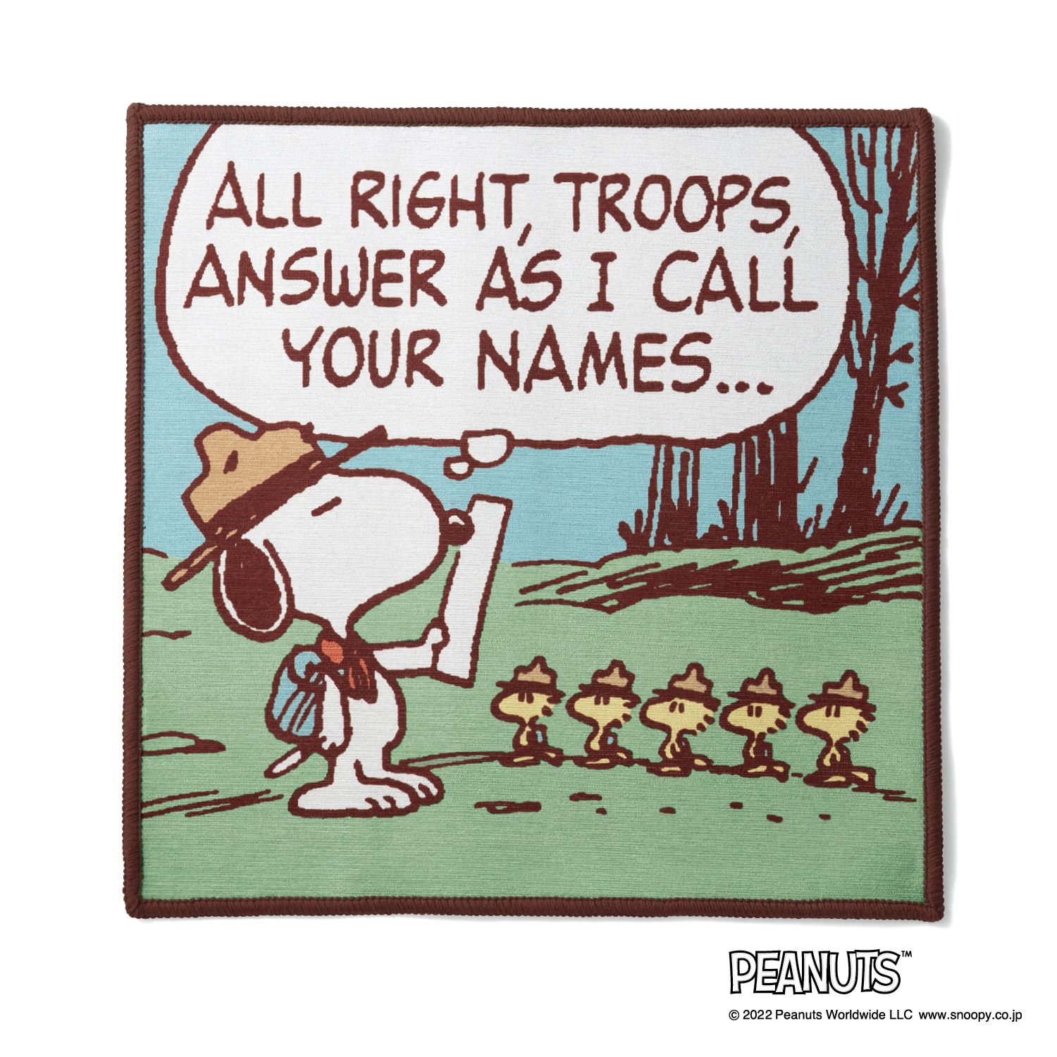 日本千趣會 - 史努比 自由拼接室內輕薄地毯(可機洗)-4糊塗塌客 (45×45cm)