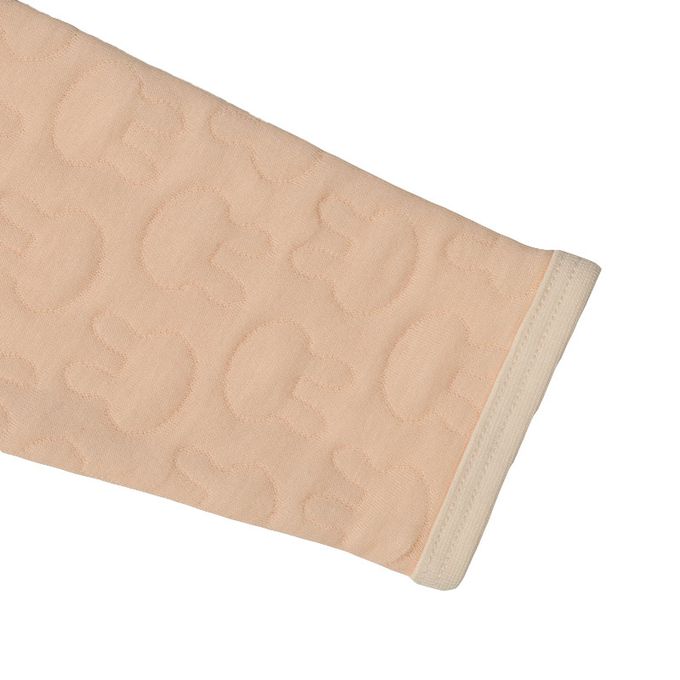 akachan honpo - 長袖包屁衣家居服-保暖鋪棉 兔子-粉紅色