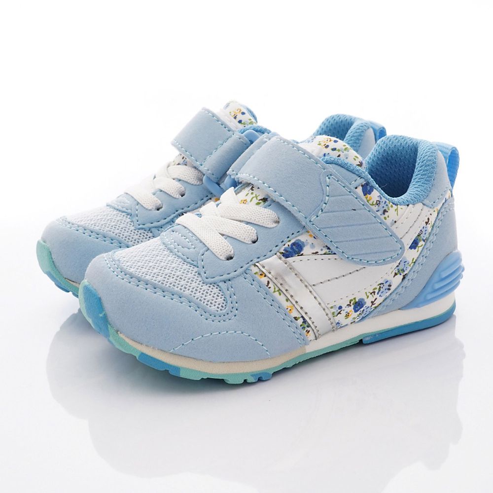 Moonstar日本月星 - 機能童鞋-月星HI系列2E機能鞋款(中小童段)-藍花