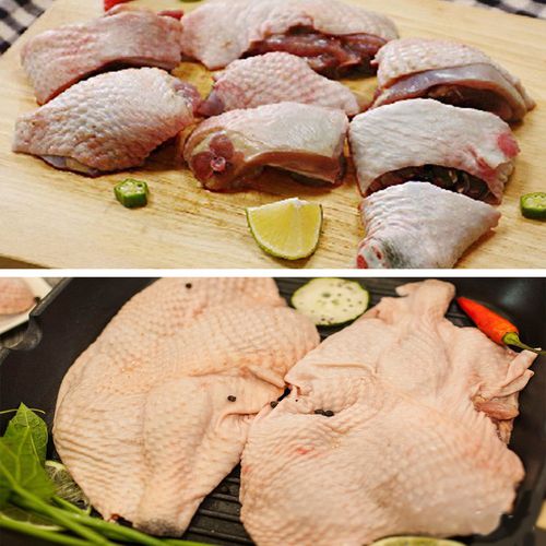 生鮮公雞腿料理組-公雞腿去骨280g*2入+公雞腿切塊400g*2入
