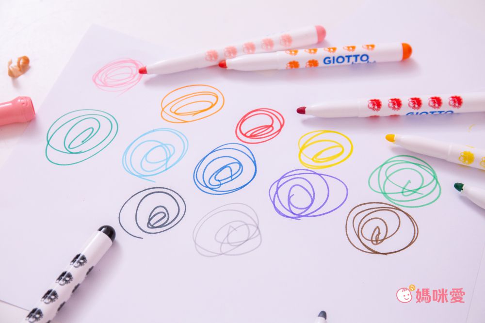 義大利GIOTTO - GIOTTO BEBE 可洗式寶寶彩色筆12色