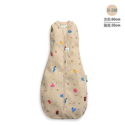 澳洲 ergoPouch - 有機棉雙向拉鍊睡袋1tog-生日派對0-3M