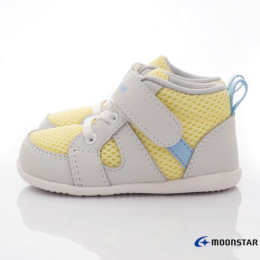 Moonstar日本月星 - 寶寶護踝學步款(寶寶段)-學步鞋-黃