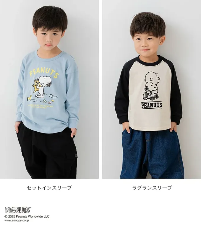 日本 Chil2 - 限定聯名 縮口印花長袖上衣-卡通人物SNOOPY-玩玩具-白