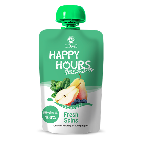 HAPPY HOURS - 生機纖果飲(西洋梨/藍莓/菠菜)100g