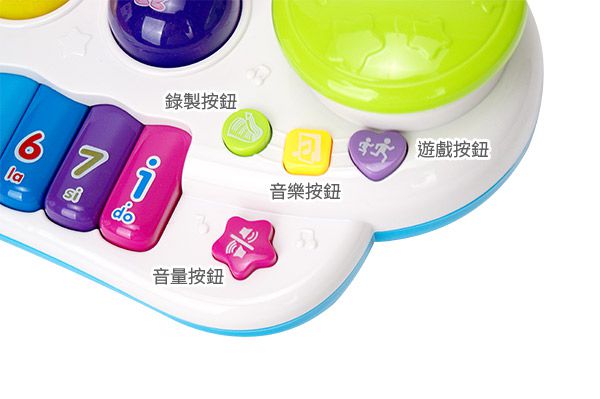 酷比樂 - 【兒童玩具】音樂學習遊戲琴 2012-15A