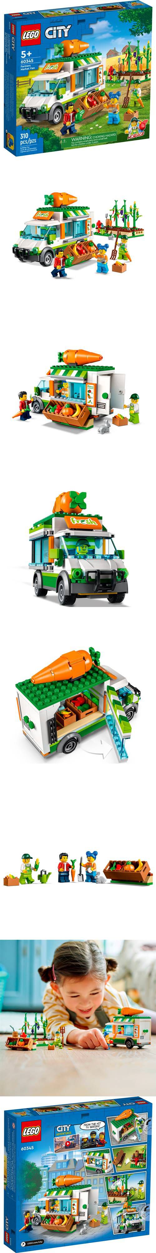 樂高 LEGO - 樂高積木 LEGO《 LT60345》City 城市系列 - 農夫市集箱型車-310pcs