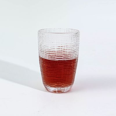 日本FOREVER - 細格手感高酒杯/水杯-6入組-410ML
