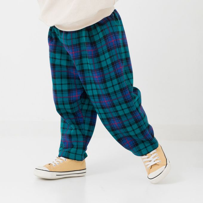 日本 Chil2 - 裏起毛寬鬆版型長褲-豹紋-白