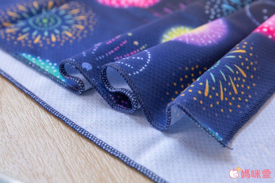 日本 DECOLE - 神奇水涼感巾(附領巾釦/收納袋)-海底世界-水藍 (20x90cm)