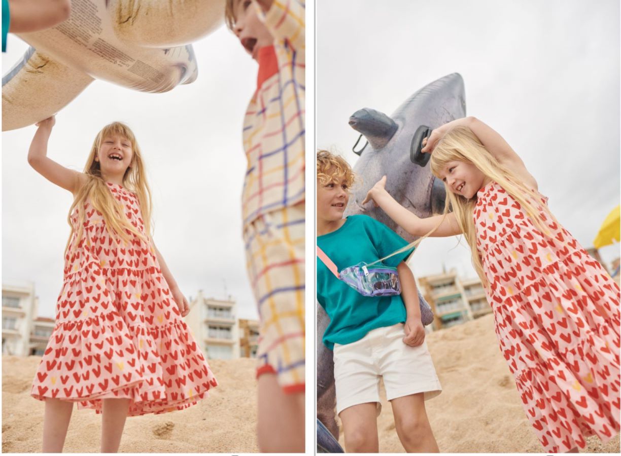 韓國 OZKIZ - (附透明包)簡約短袖上衣-紅