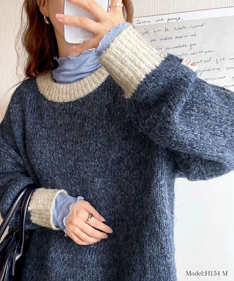 日本 Classical Elf - Java聯名 前後穿2Way針織上衣-紅