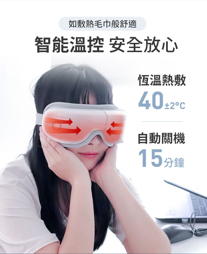 3ZeBra - 5C熱敷按摩眼罩-小資款-376g