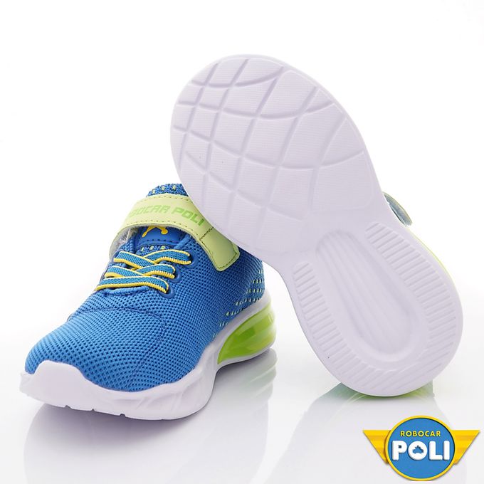 POLI-波力閃亮電燈鞋POKX21206藍(中小童段)-電燈鞋-藍