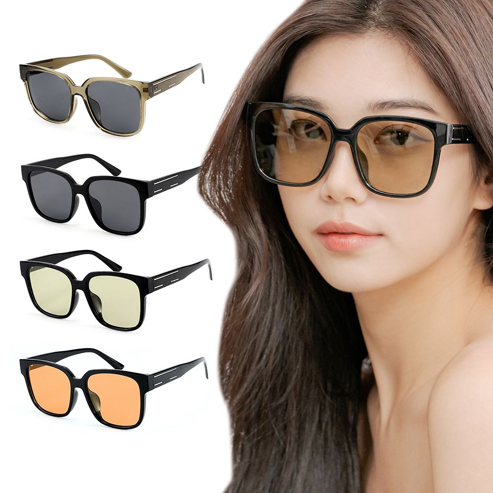 ALEGANT - 品味時尚TR90寶麗來方框偏光墨鏡│UV400太陽眼鏡