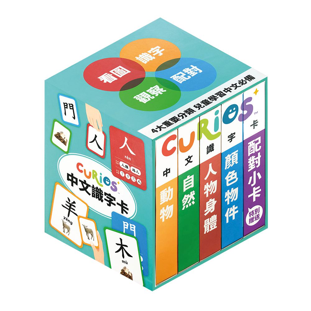 認識中文字遊戲套組(4種主題)