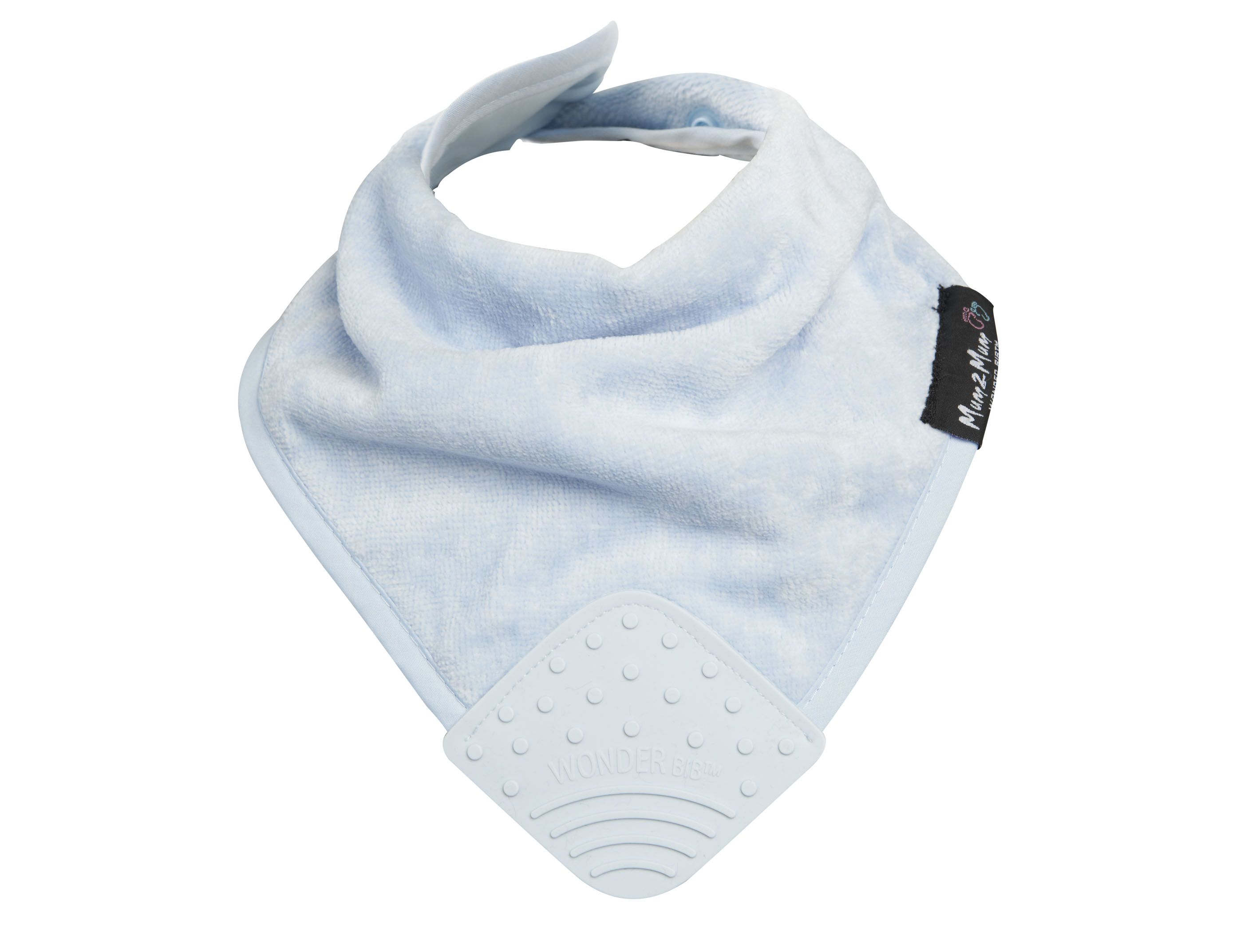 Mum 2 Mum - 機能型神奇三角咬咬兜口水巾圍兜-粉藍