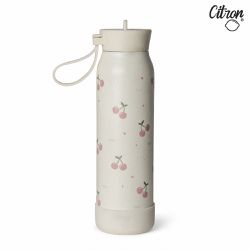 Citron - 矽膠提把保溫瓶_350ml-甜美櫻桃