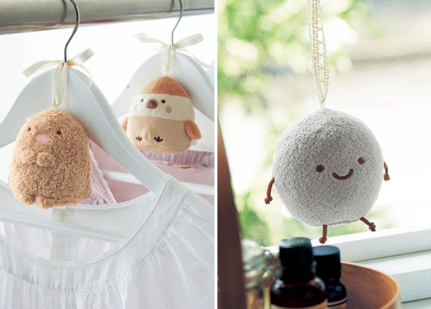 日本千趣會 - 角落生物 除臭除濕玩偶-裹布-粉點點 (約6~7cm高)