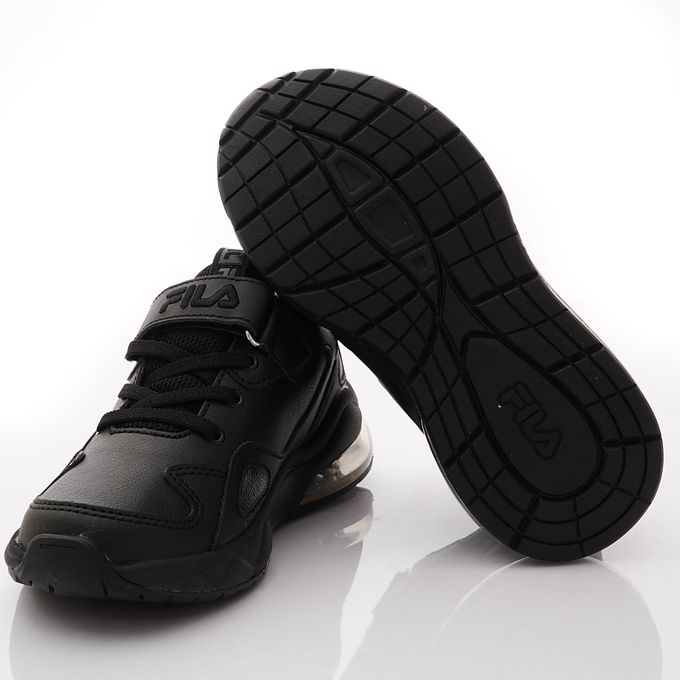 FILA - FILA氣墊純黑運動鞋-3-J811X-000黑(中大童段)-運動鞋-黑
