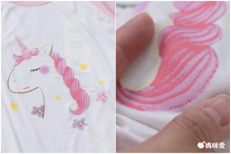 MAMDADKIDS - 莫代爾七分袖套裝/家居服-浪漫獨角獸-粉紅色