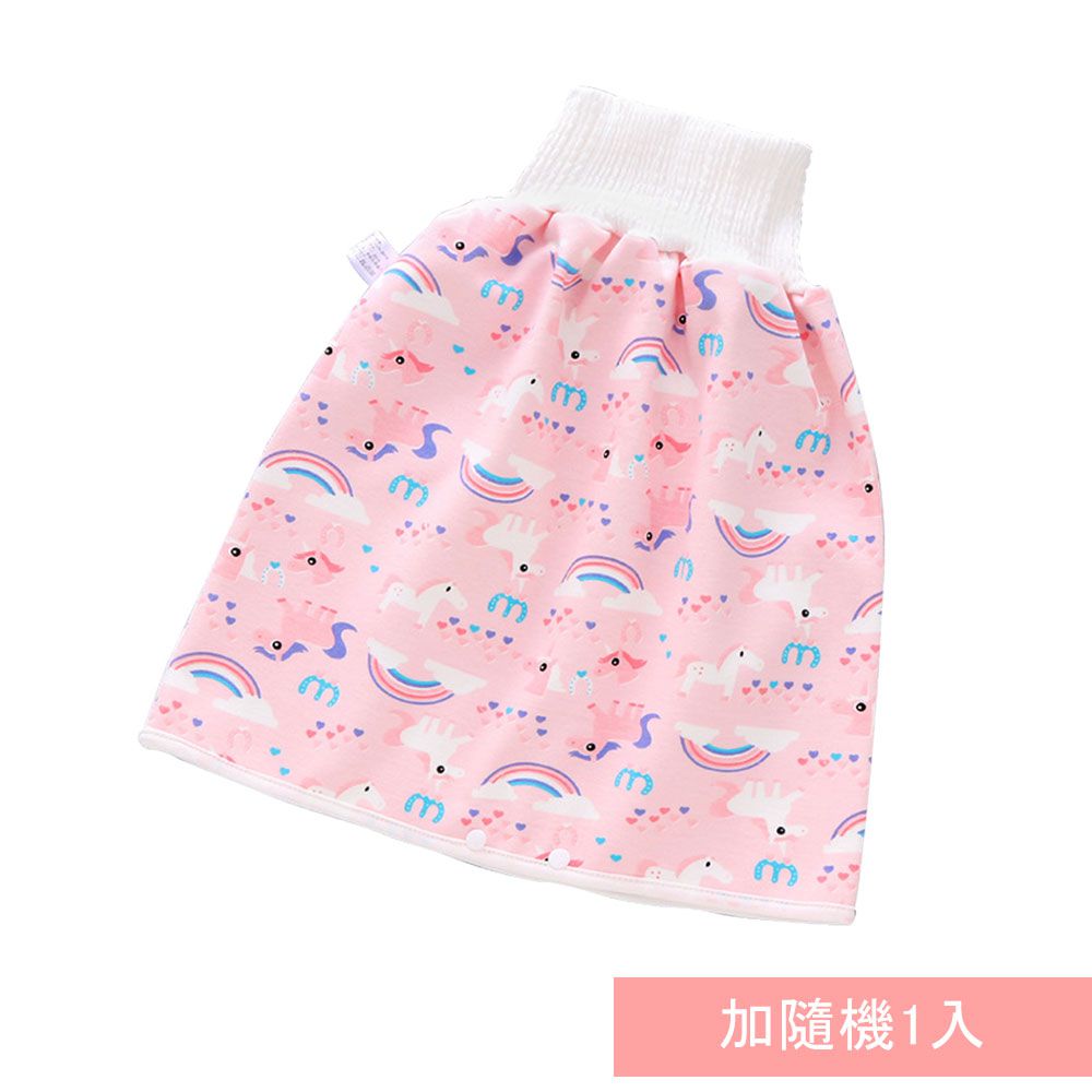 JoyNa - 2入-學習褲 隔尿裙 三層大版型隔尿褲-彩虹馬+隨機1入(裙款)