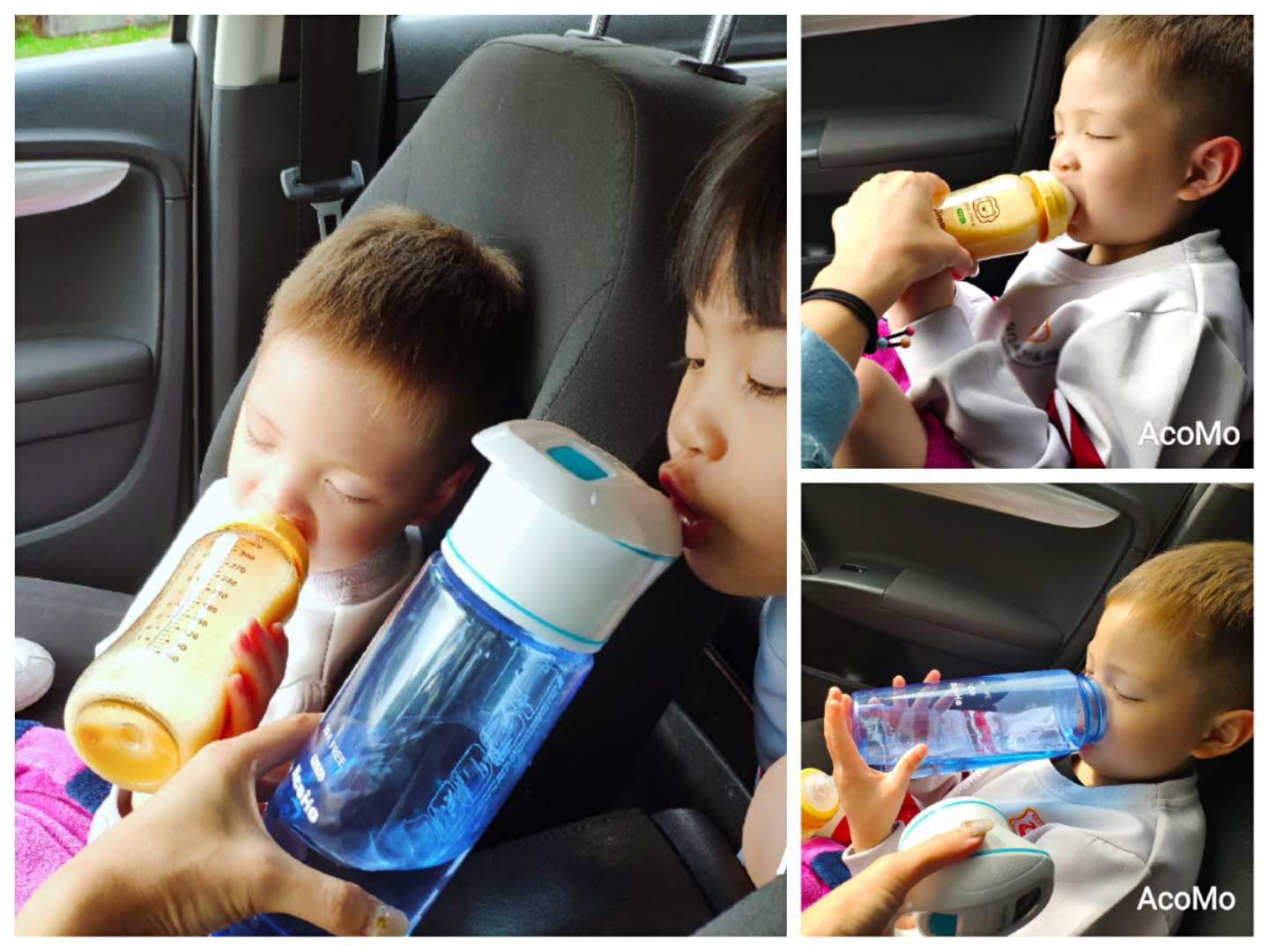 AcoMo - PS III WATER 90秒隨身殺菌水杯禮盒組-粉-750ml