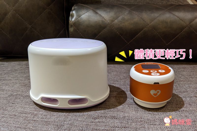 主機只有一個手掌的大小！新貝樂 雙邊電動吸乳器