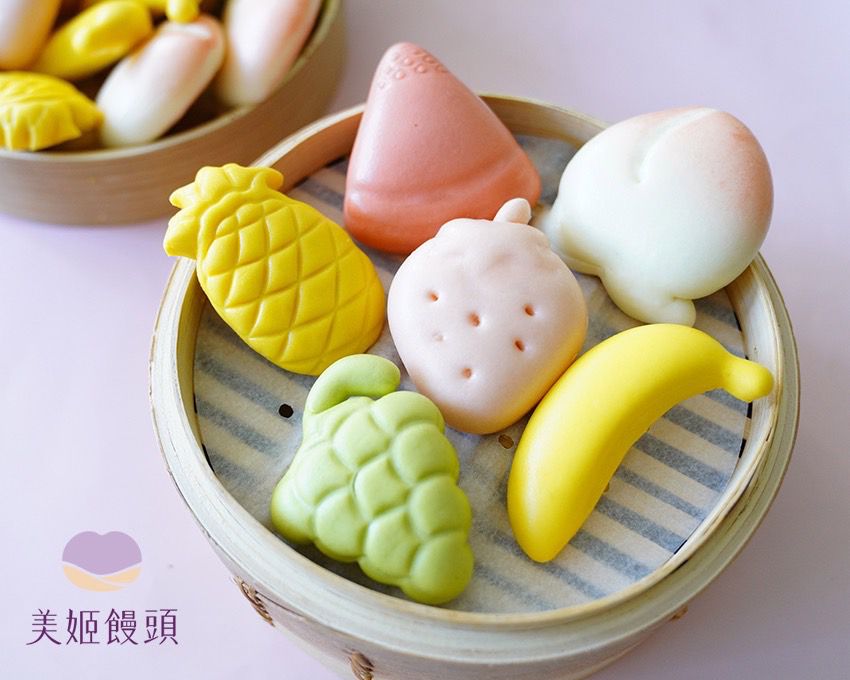 美姬饅頭 - 無糖天然蔬果造型饅頭 (6入)-35g/顆