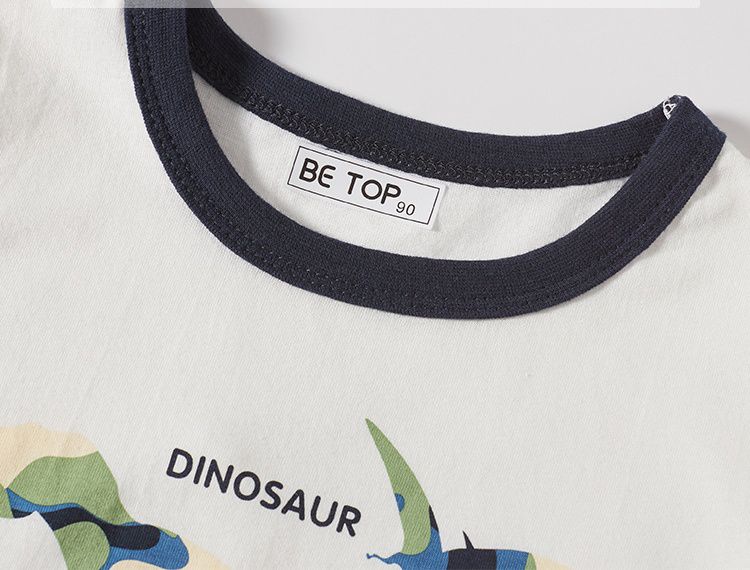 BE TOP - 純棉短袖上衣-科技迷彩暴龍-藍色