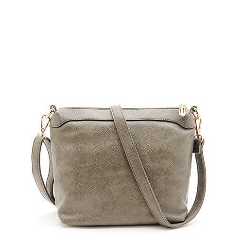 日本 FIRANO - 馬蹄環簡約肩背/側背兩用大方包+檸檬折疊購物袋 三件組-BE