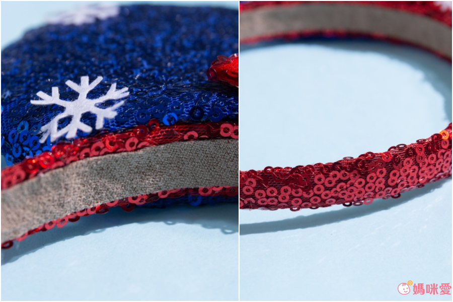 造型配飾髮箍-淺藍色