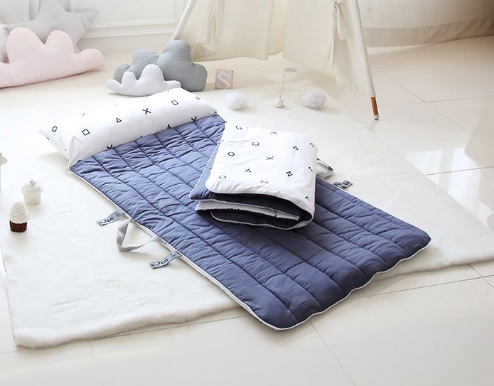 韓國 Teepee - 四季用防蟎抗菌兒童睡袋(有拉鍊)-摩登灰