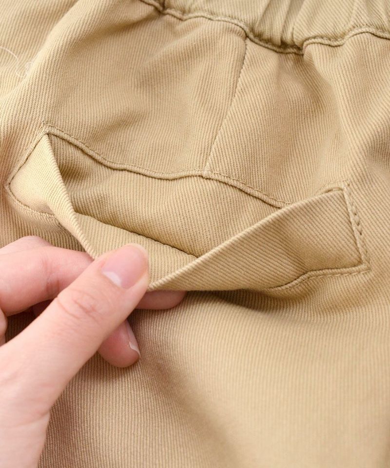 日本 zootie - 瘦瘦必備！100%棉美式休閒寬褲-米白