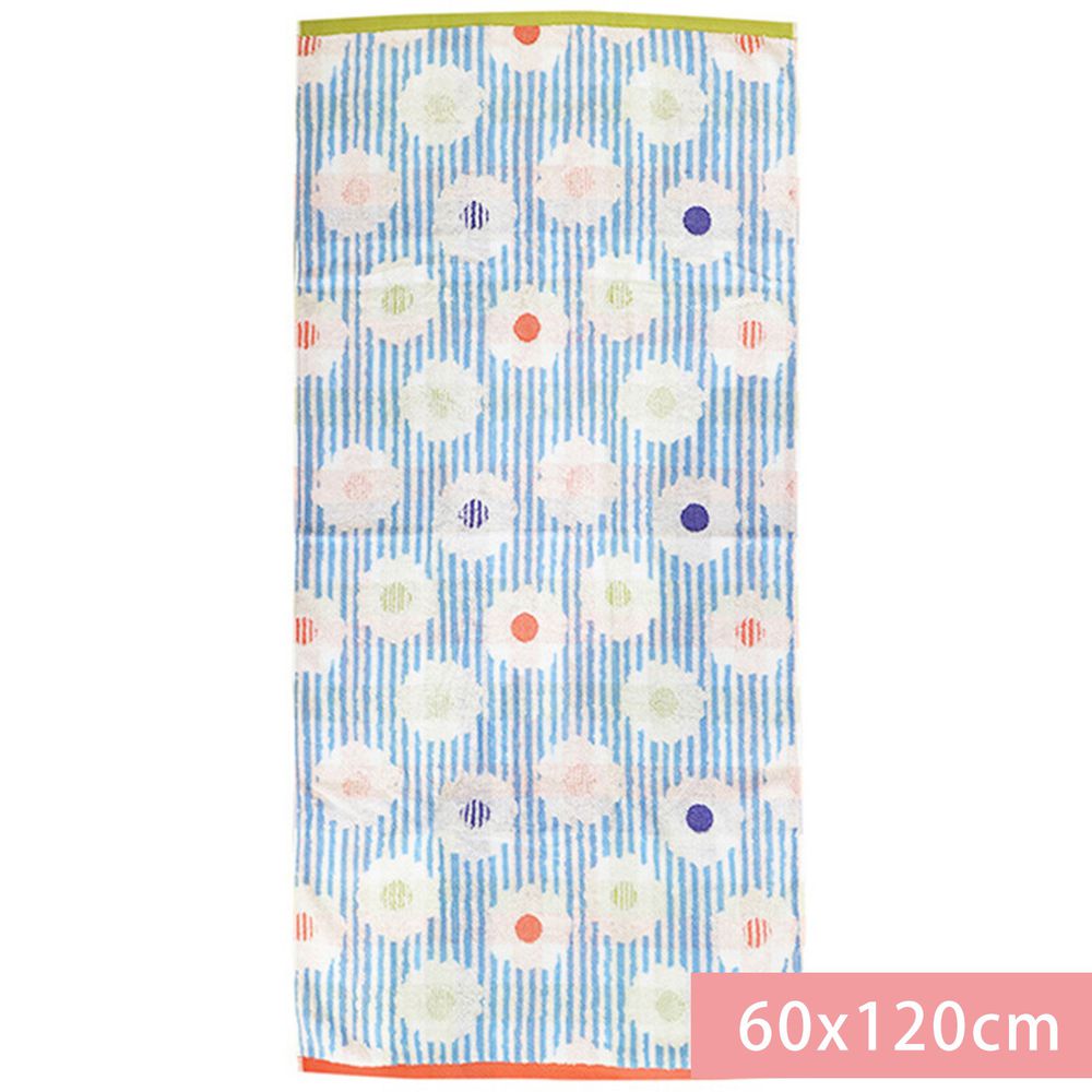 日本代購 - 【SOU·SOU】日本製今治純棉刺繡浴巾-白菊 (60x120cm)