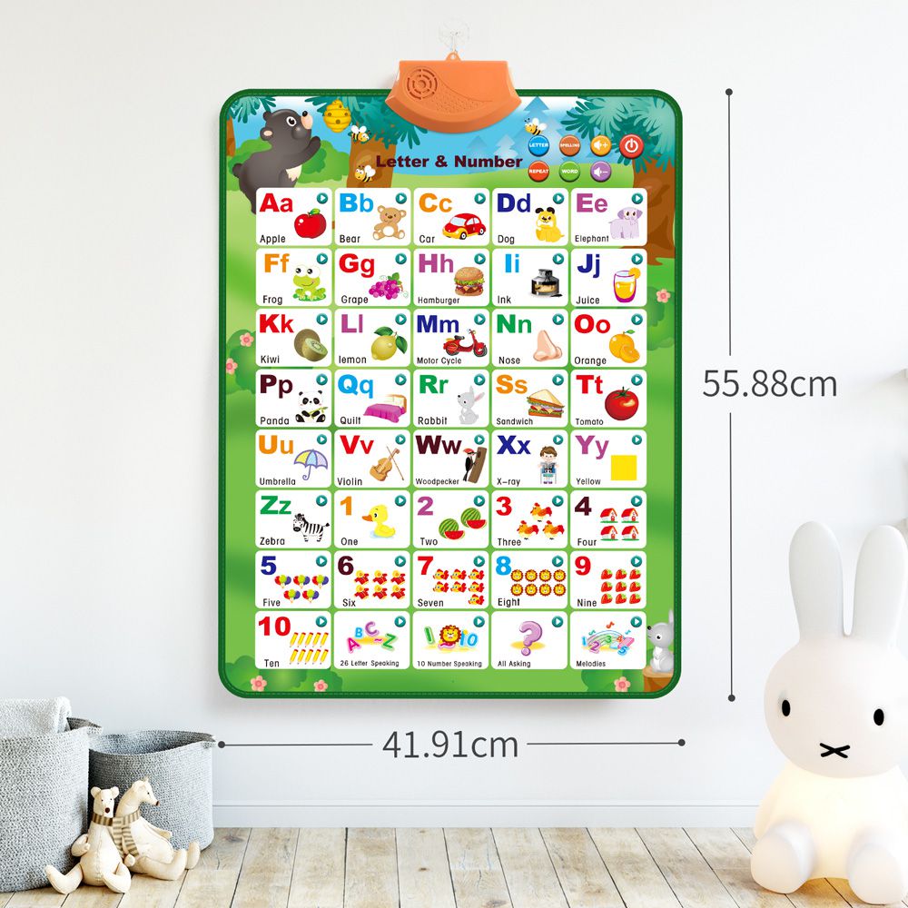 CuteStone - 兒童ABC觸控有聲學習掛圖