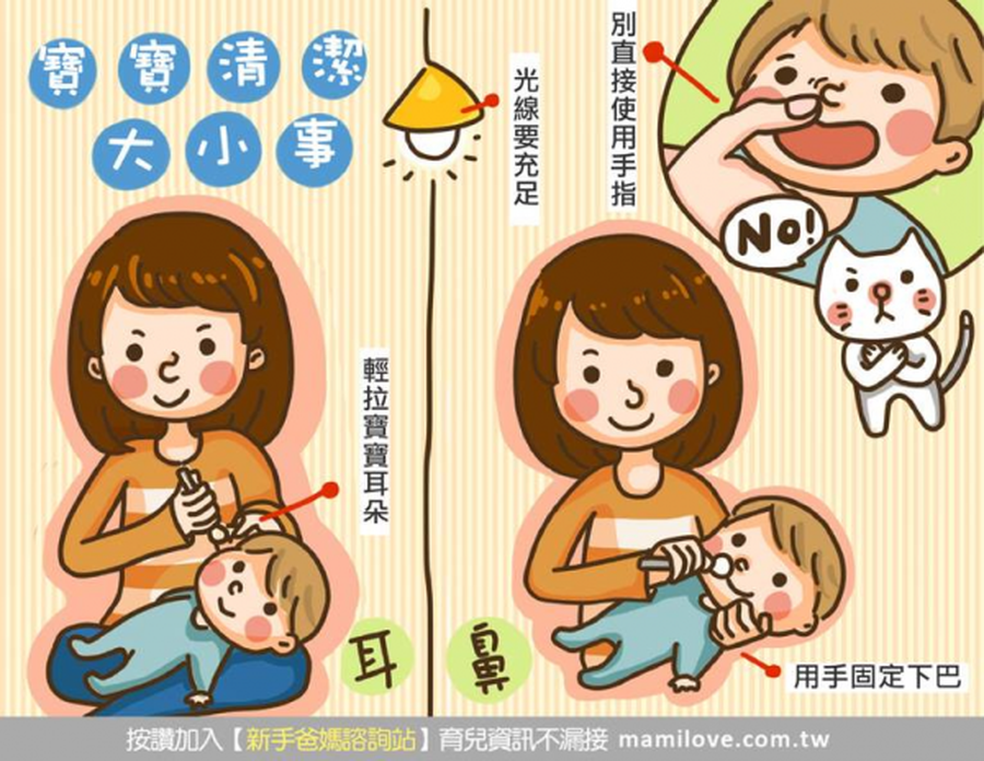 媽咪tips：如何清理寶寶的耳垢和鼻屎呢？