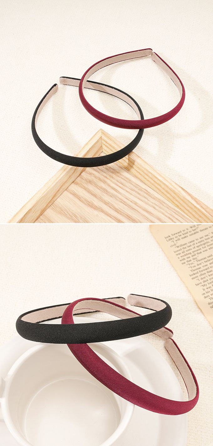 韓國 Soo&Soo - 迷漾復古秋冬款髮箍-駝 (約1.4cm)