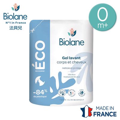 Biolane法貝兒 - 溫和洗沐雙潔露-環保補充包500ml