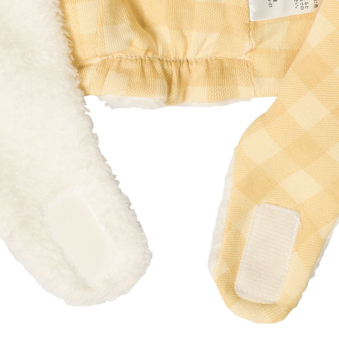 akachan honpo - 柔軟刷毛帽-動物-米白色