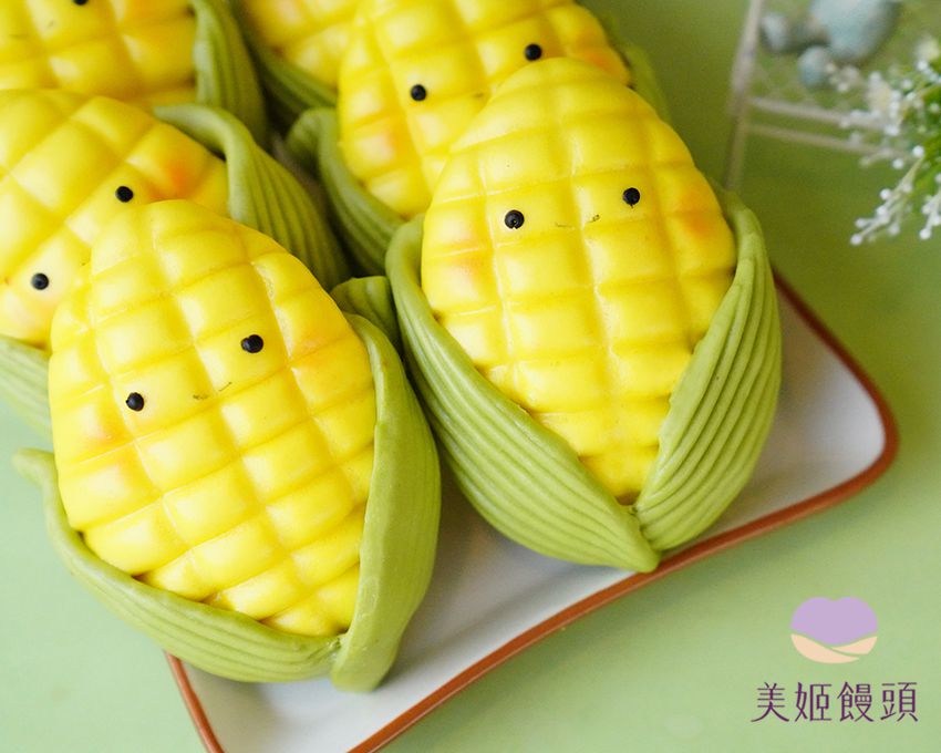 美姬饅頭 - 玉米寶寶鮮乳造型饅頭-40g