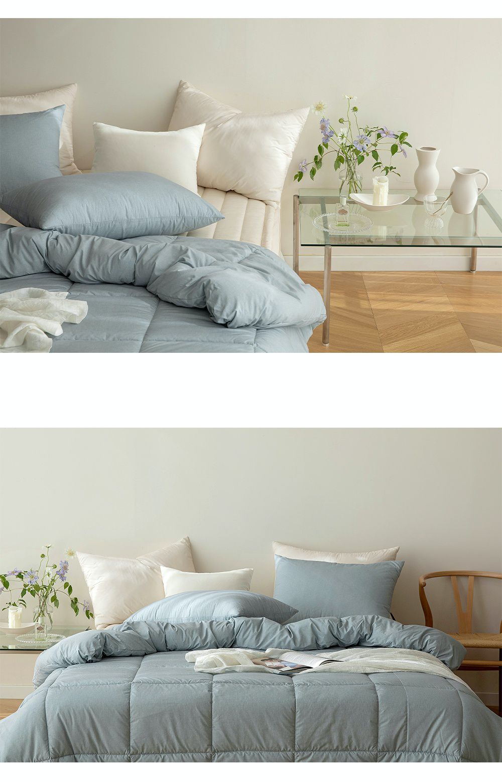 韓國 Maatila - 可水洗M2全方位抗菌防蟎四季被-迷霧海洋