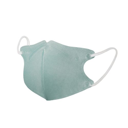 幼童3D空氣口罩-綠湖藍款-3-6歲適用-30入/盒