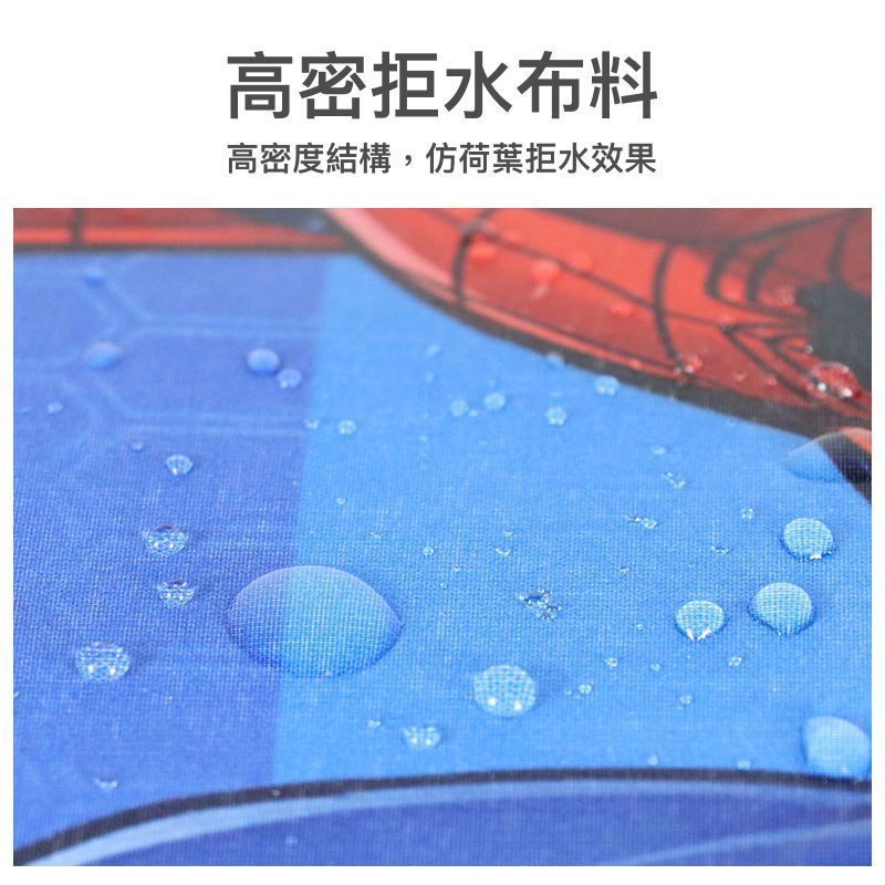 套管防滴水黑膠晴雨兩用傘-卡通人物鋼鐵人-藍色