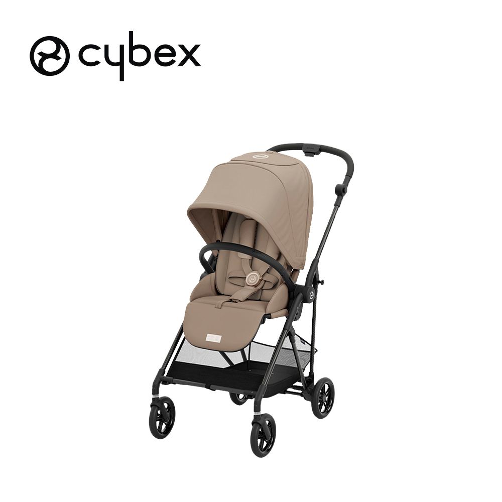 德國 Cybex - Melio 雙向嬰兒推車(含新生兒座墊組)-超輕量碳纖維日本限定款-奶茶色