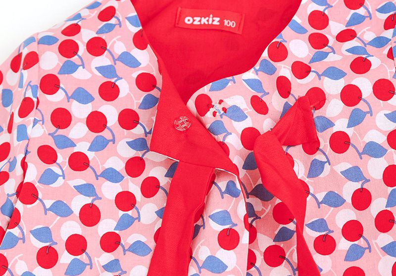 韓國 OZKIZ - (女寶)上下兩件式生活韓服-粉紅