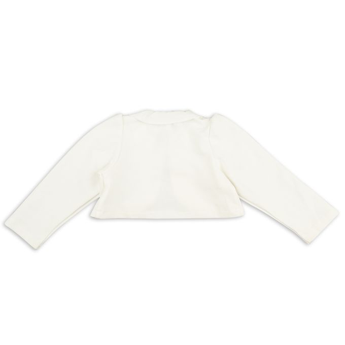 akachan honpo - 外套-附胸花-白色